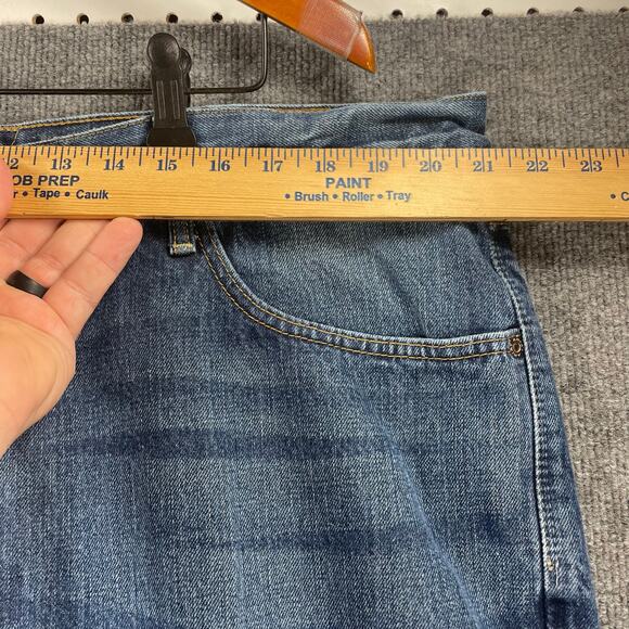 Ariat M4 Low Rise Boot Cut Roadhouse Jeans Men's 42X30 Blue Relaxed Fit Western - Picture 2 of 11